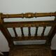 Gilded wood cane bench