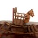 Wooden rocking horse circa 1950