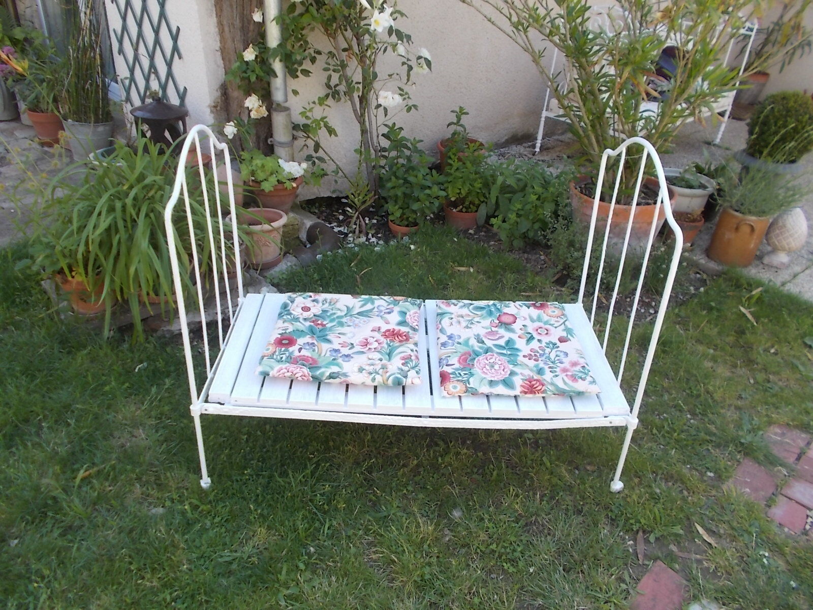 Banquette fer forgé