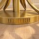Large palm tree floor lamp in brass – Handmade – New