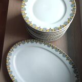 Limoges porcelain plates and dish 1920