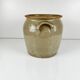 Old confit pot in stoneware, grey colour, 1900.
