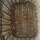 Panier en osier tressé bicolore