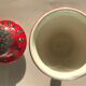 Vase à couvercle en céramique Italienne vintage
