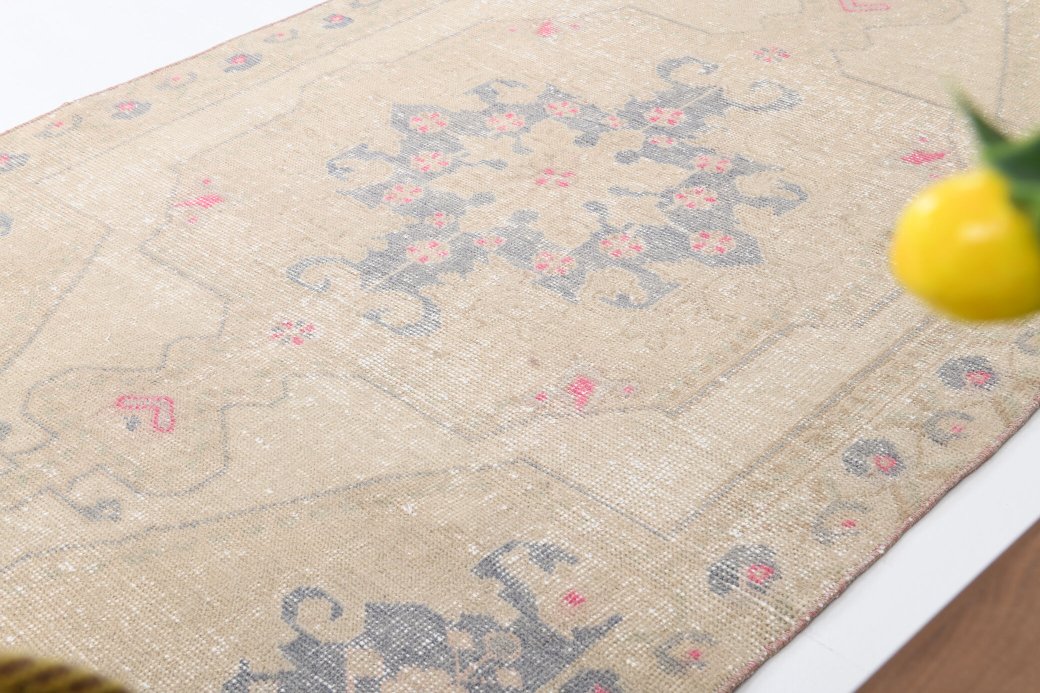 4x7 faded brown turkish rug