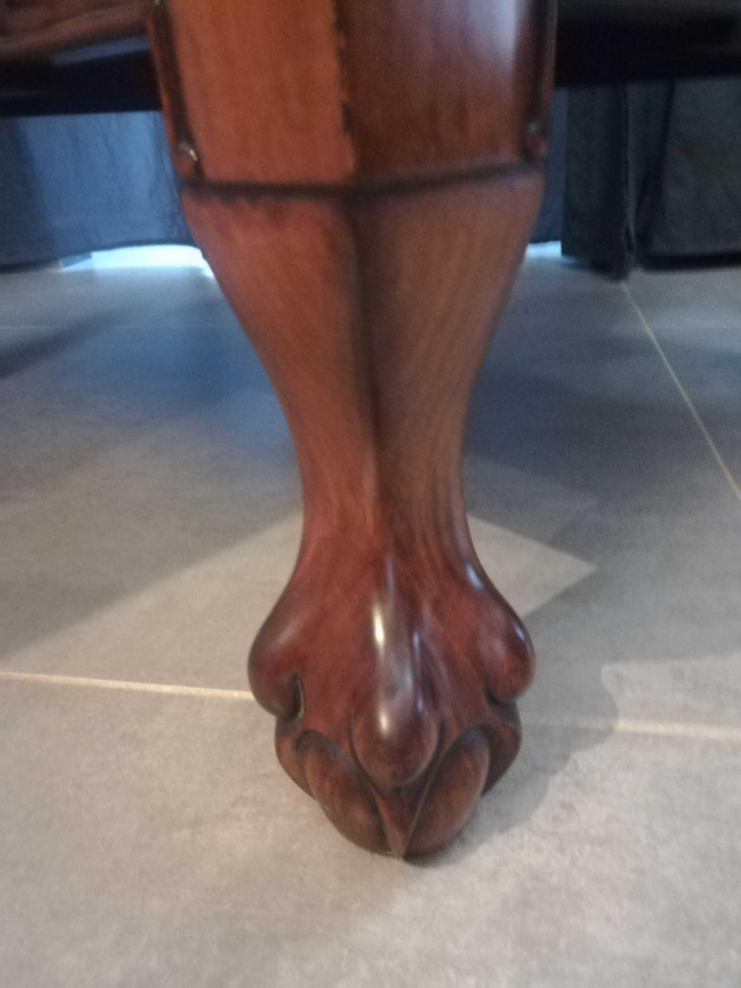 Pair of Chinese armchairs made of exotic wood