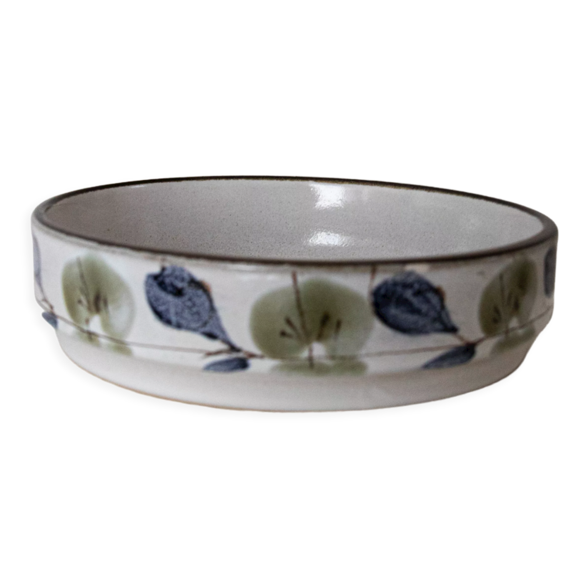 Niverviller earthenware dish - Plum Collection, 1970s