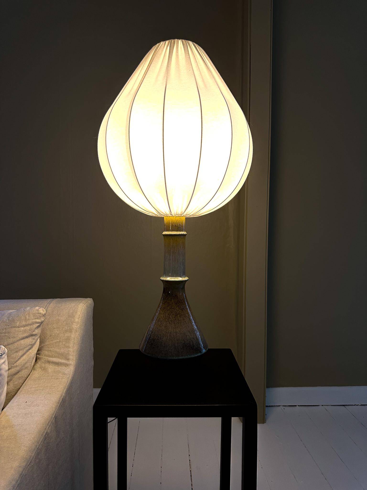 Large unique modern mid-century table lamp by Carl Harry Stålhane Rörstrand, 1950s.