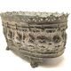 Old planter decorations medallion brass / bronze deco flower garden