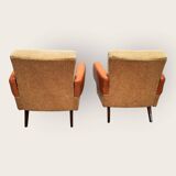 Twee mid century fauteuils