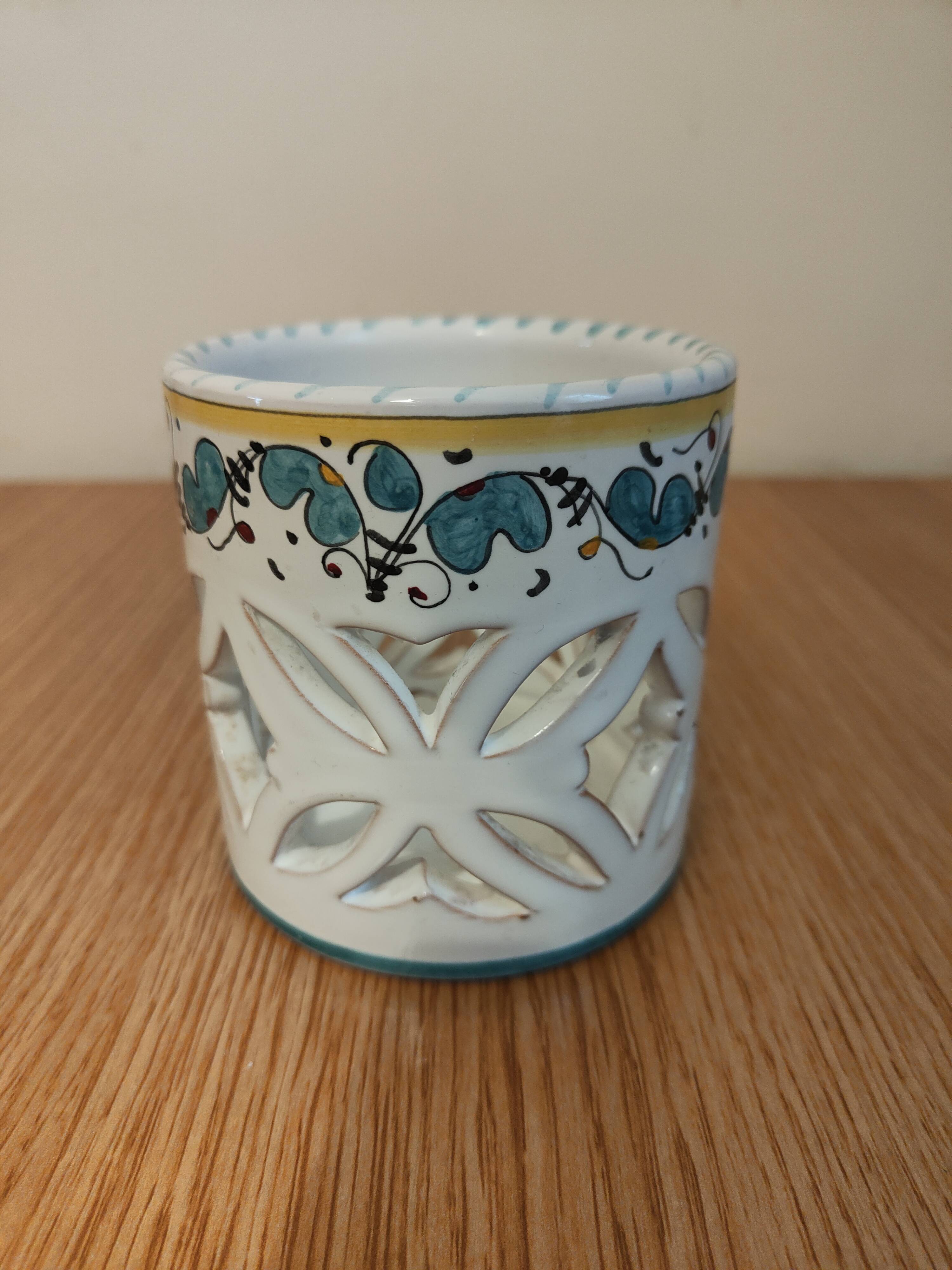 Fima Deruta Candle Holder