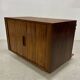 Rosewood Tambour Door Cabinet By Kai Kristiansen For Feldballes