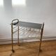 Ensemble de 2 table d'appoint / desserte / support à platine vinyle vintage