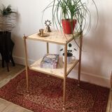 Marble and gilded metal sofa end