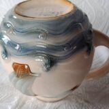 Pitcher jug - Digoin Sarreguemines - Sailboat on the waves and seagull