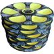 8 HB Quimper oyster plates