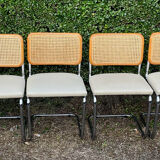 Series of 6 chairs Marcel Breuer Cesca B32