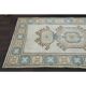 1970s Vintage Turkish Oushak Handmade  Beige Area Rug 113x192