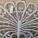 Tete de lit peacock rotin blanc