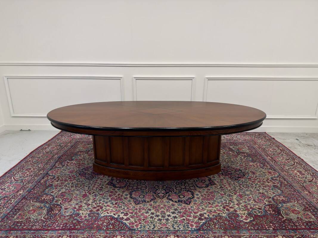 English Globe Wernicke Style Art Deco Conference Table