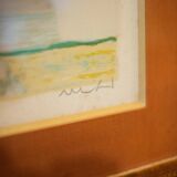 superb lithograph by Roger Muhl Landscape II signed and framed