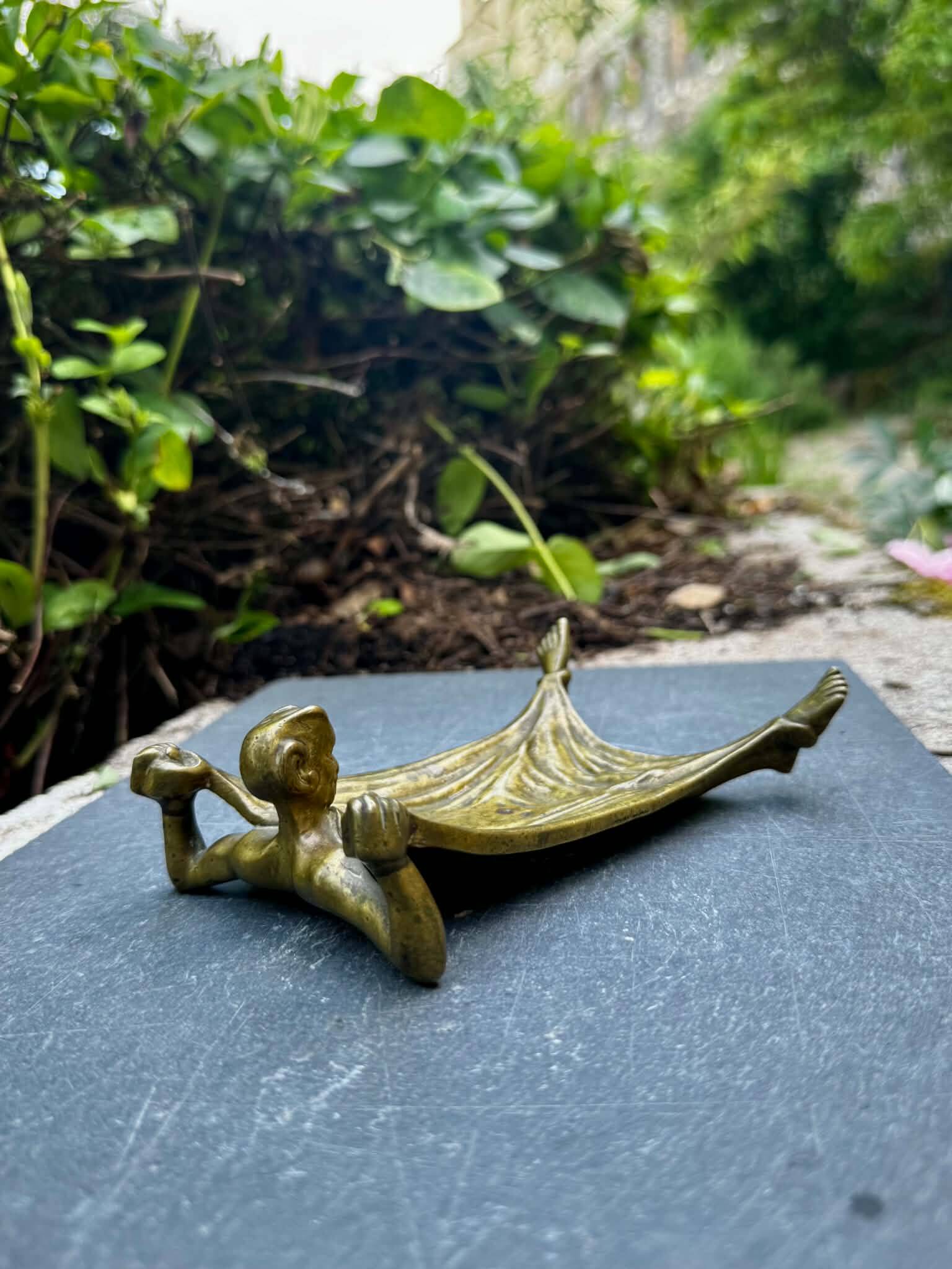 Bronze devil vide poche Art Nouveau