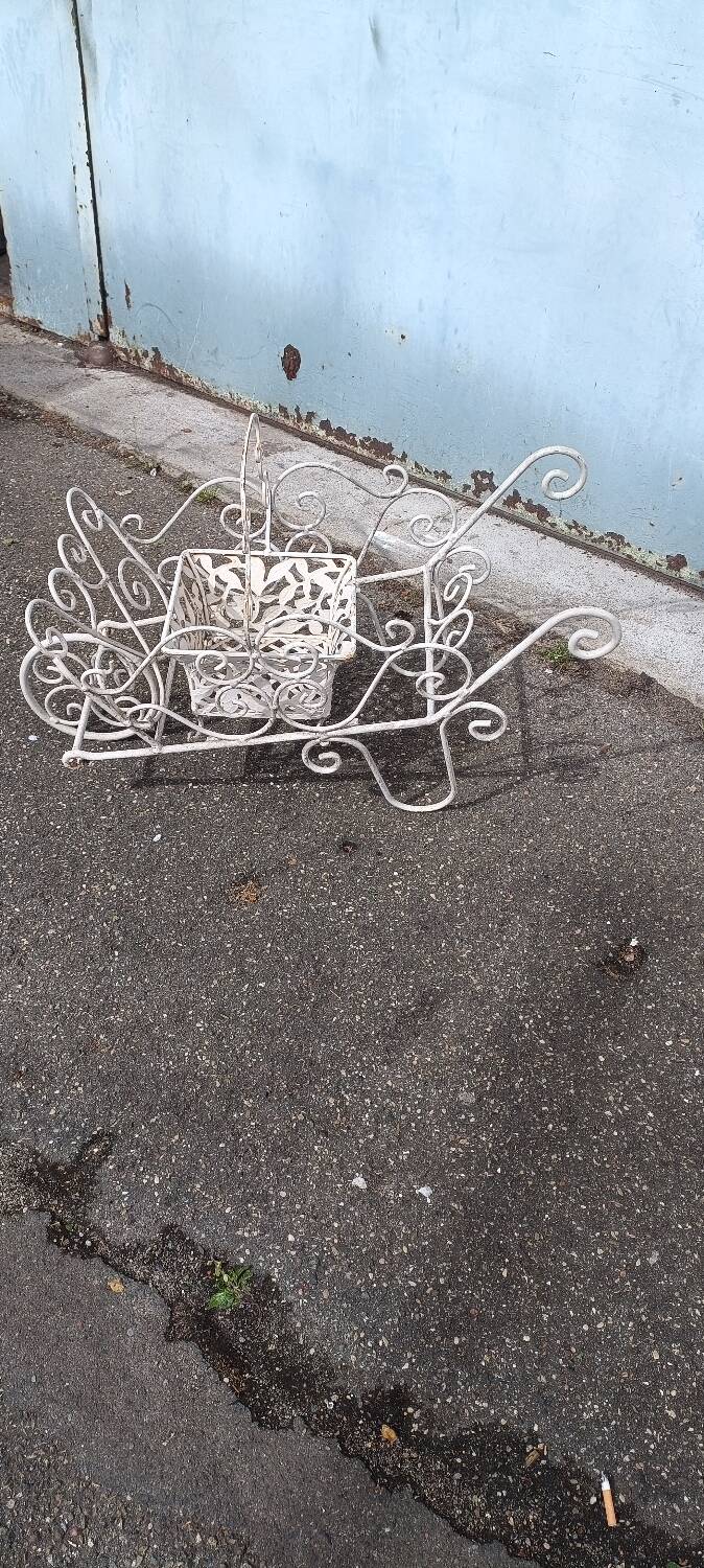 Wrought iron planter 1950
