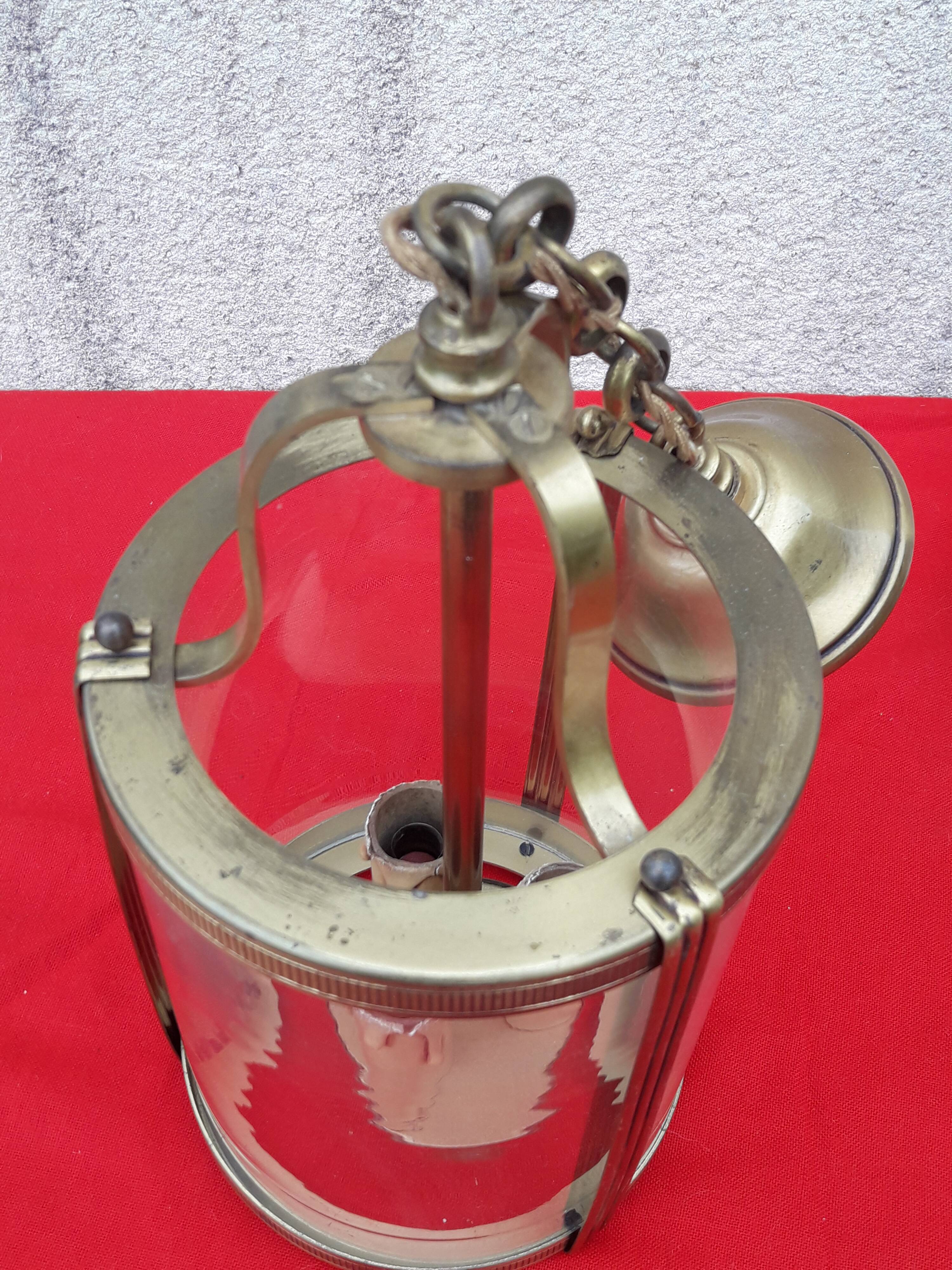 Gilded bronze vestibule lantern