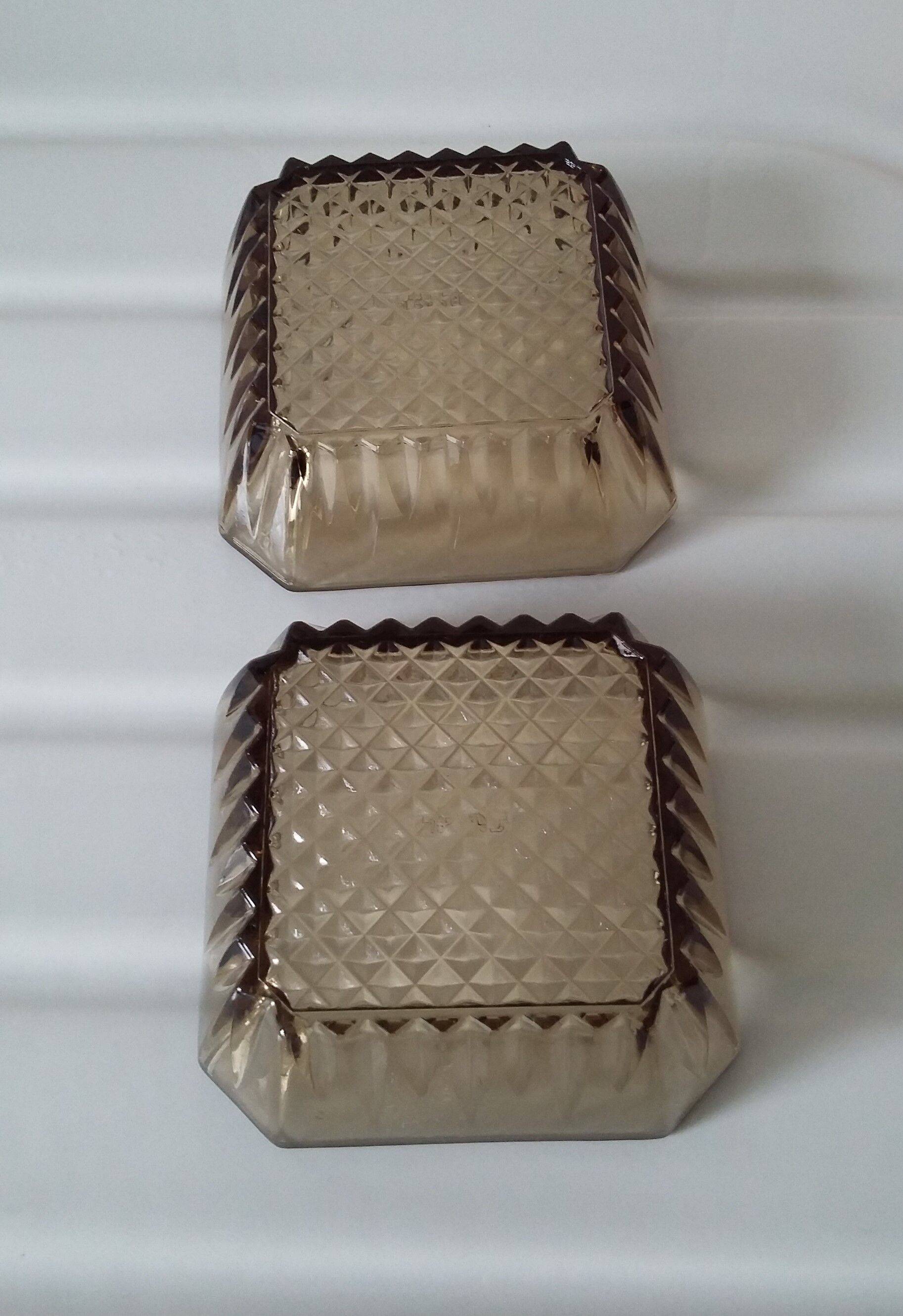 Smoked glass cups