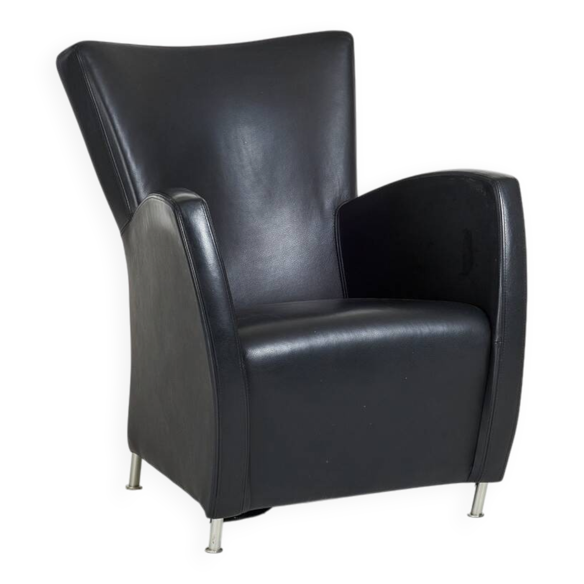 Jess Design Leather Armchair, Labeled