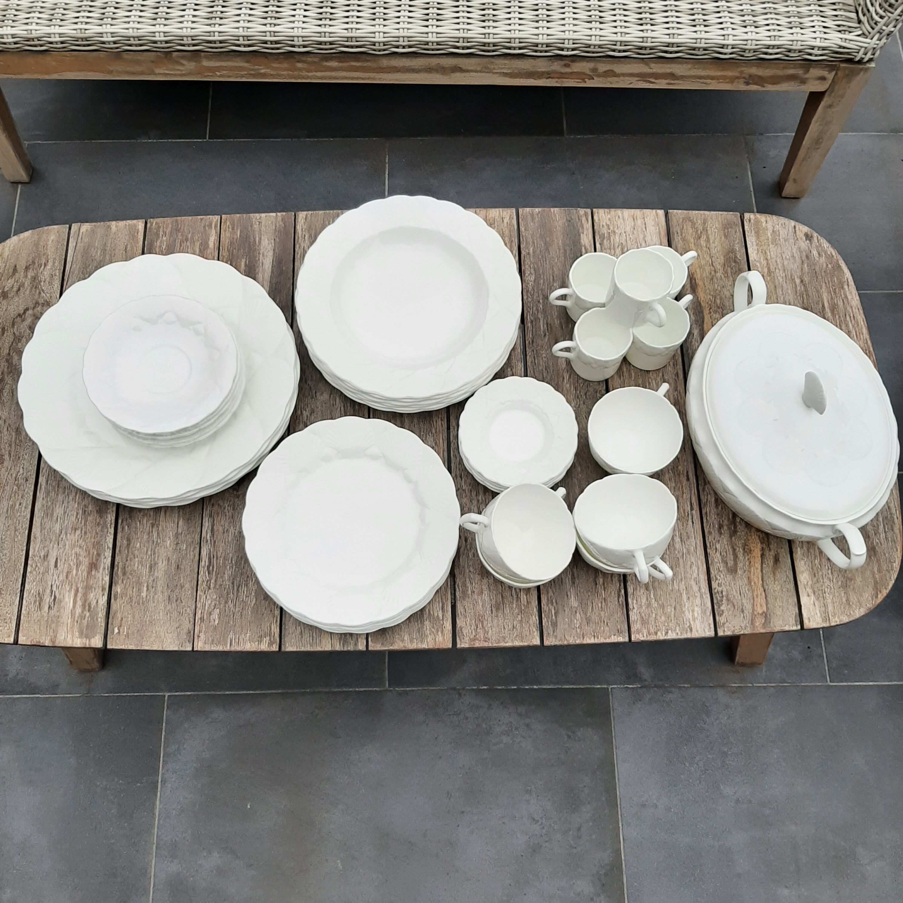 40 pièces vaisselle Wedgwood OceanSide