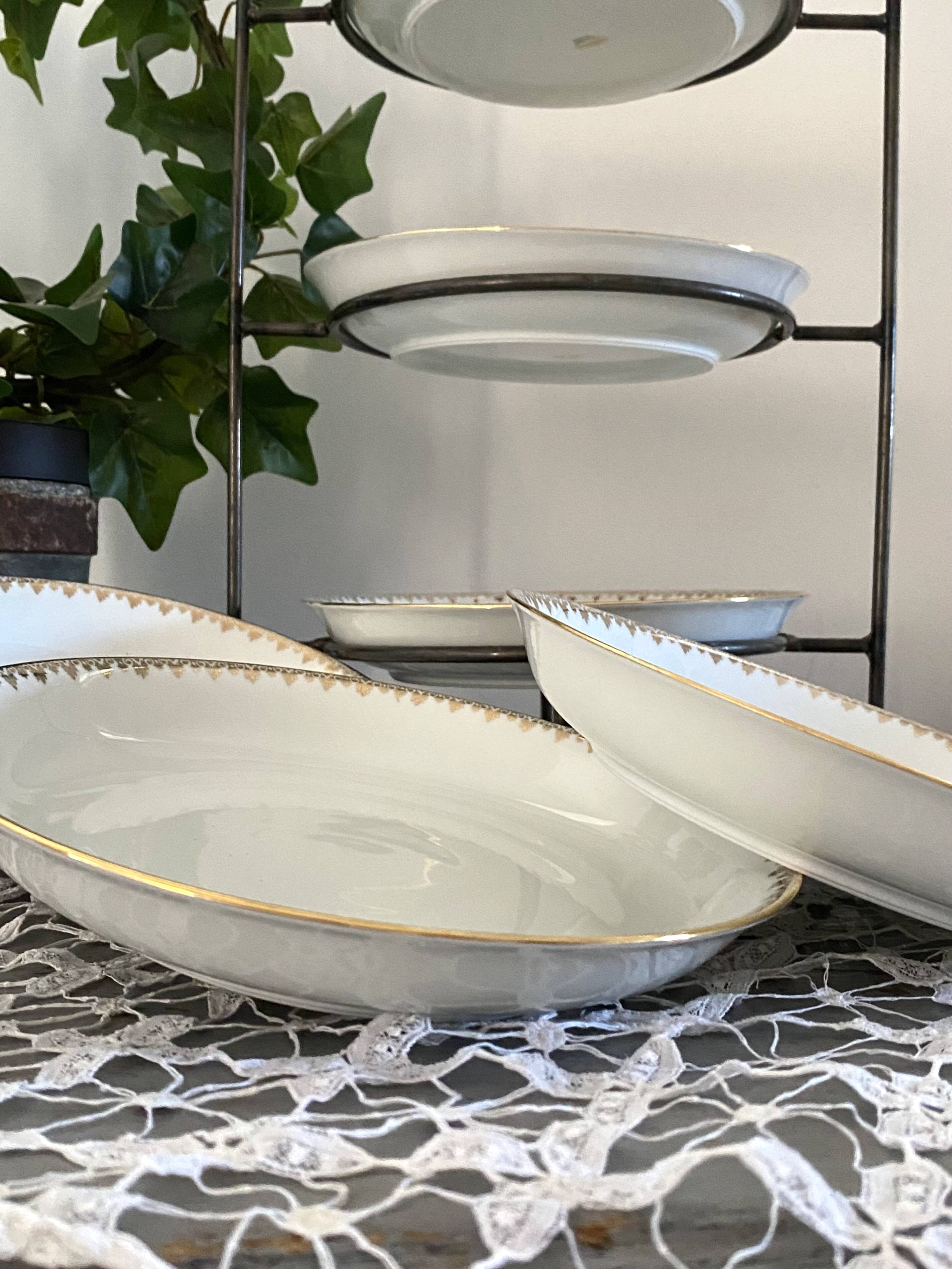 Limoges porcelain soup plates