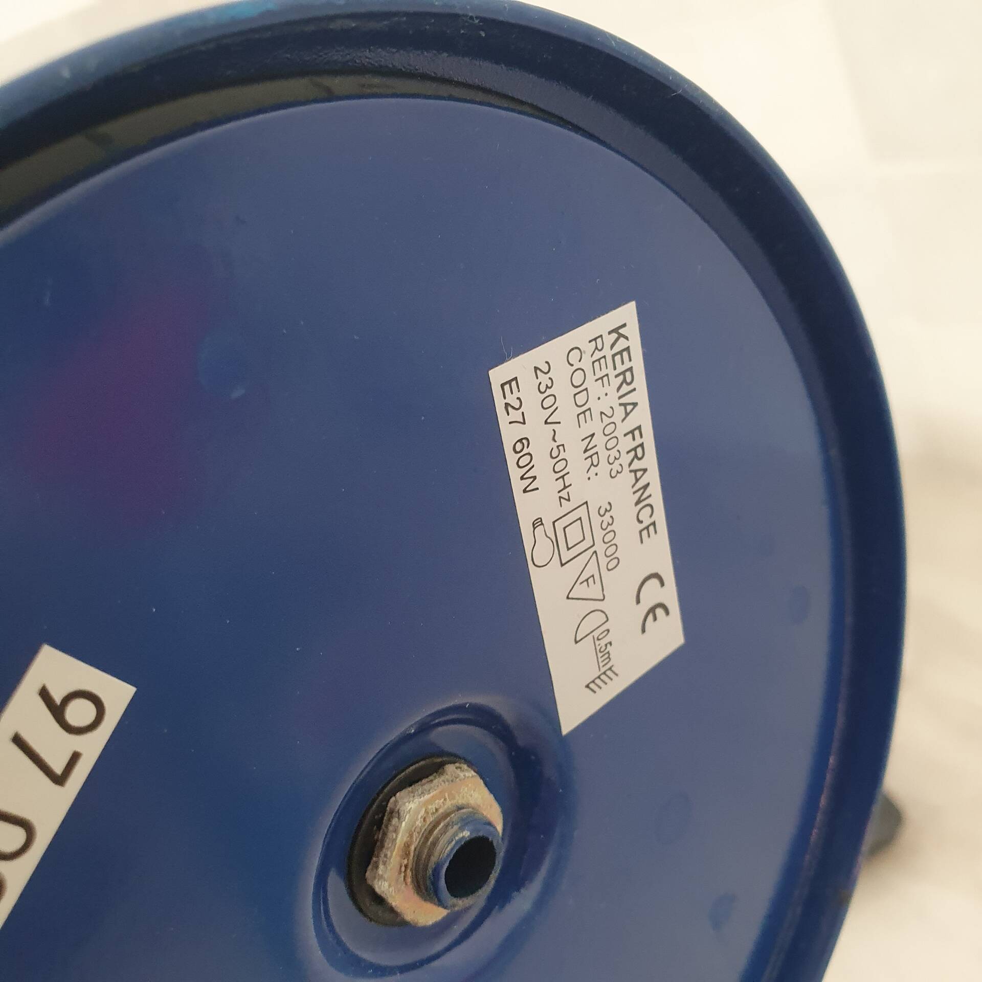 Lampe de bureau style Memphis bleu rouge vert