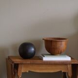 Danish mid-century folding side table in oak, Henning Kjærnulf, 1960s.