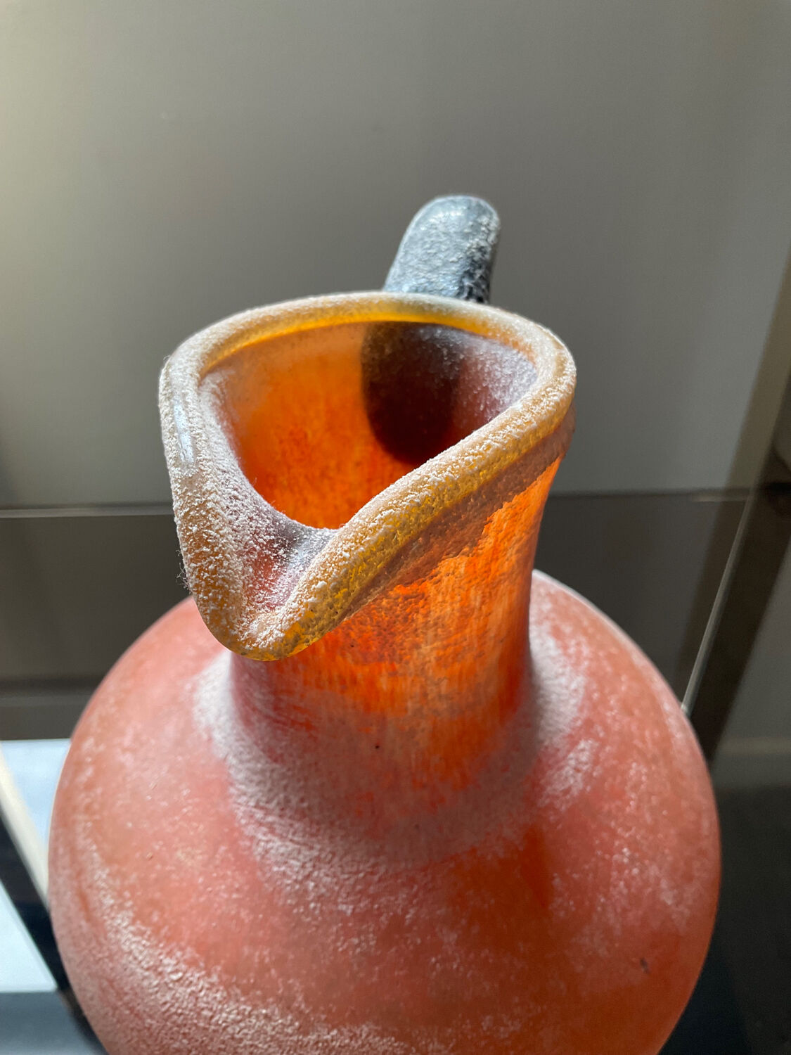 Vintage Scavo jug vase in Murano glass