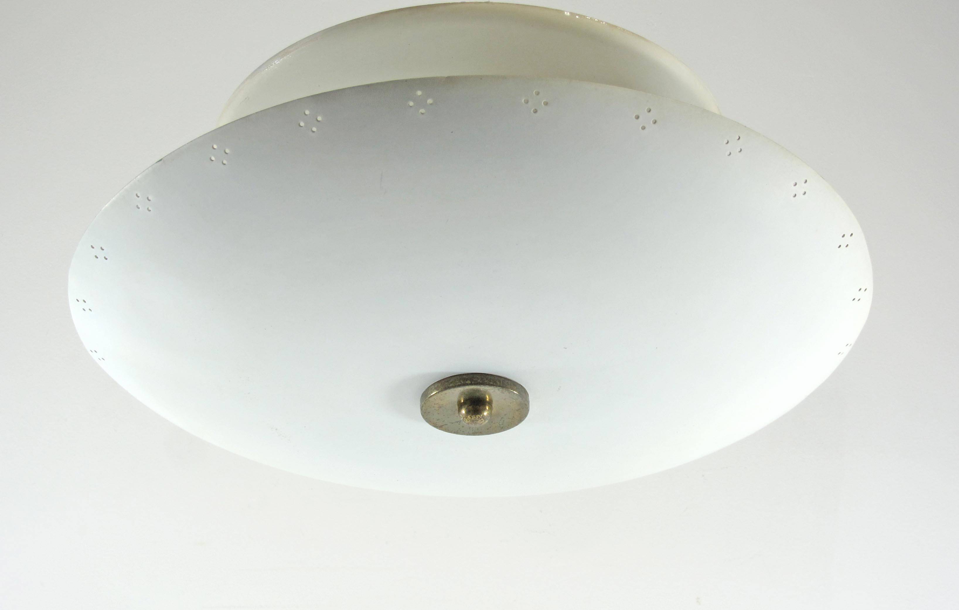 Super Rare 1950s Italian Reversed Umbrella Ceiling Lamp – Gino Sarfatti Sty