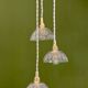 Vintage triple suspension lampshade in cut glass - tableware collection