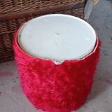 70s storage pouf