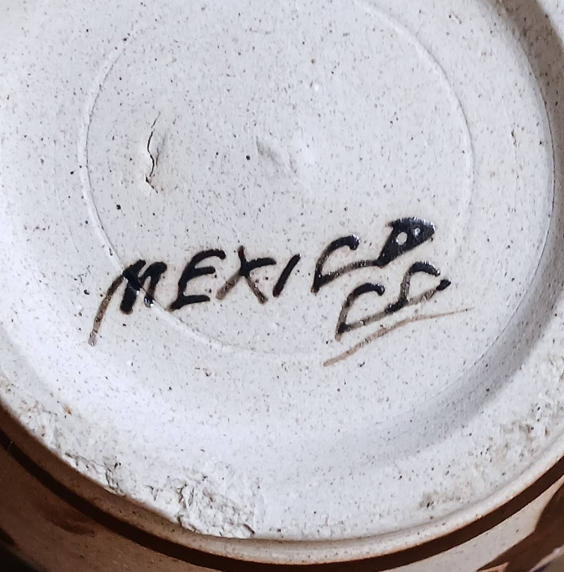 Stoneware vase, traditional pottery from Tonalá, Mexico.