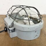 Industrial Cast Aluminium Wall Light with Clear Glass, 1970s