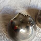 Silver apple box and gold leaf