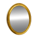 Antique gold oval mirror