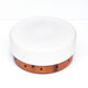 1970s Scandinavian modern White glass plafond, Hustadt Leuchten, Germany