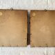 Pair of old carved wooden and plaster frames