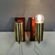 Wall lamps by Danish Vitrika with glass produced at Örrefors glass Sweden