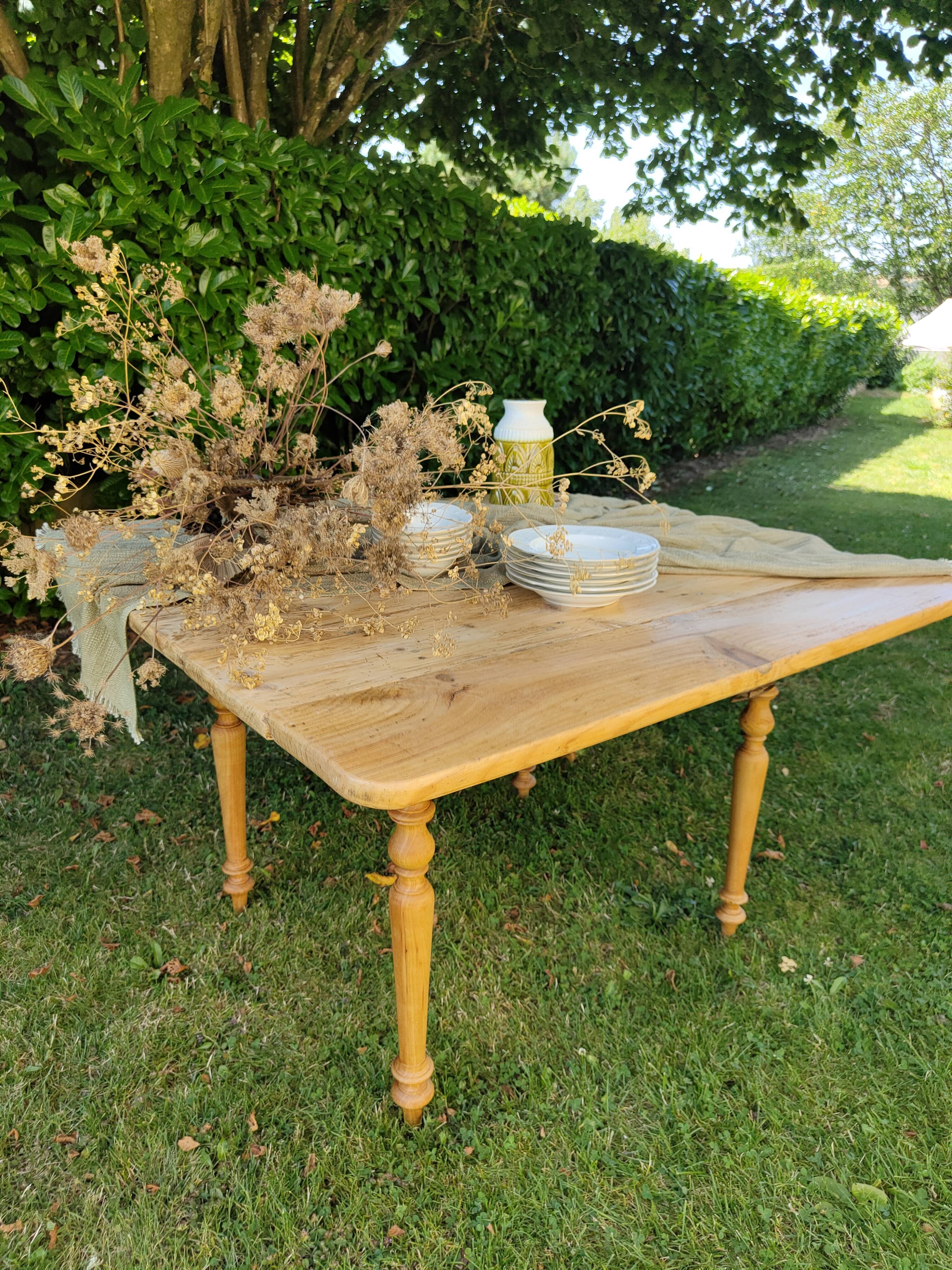 Wooden drop-leaf table