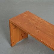 Mountain bench in solid pine, France, circa 1975