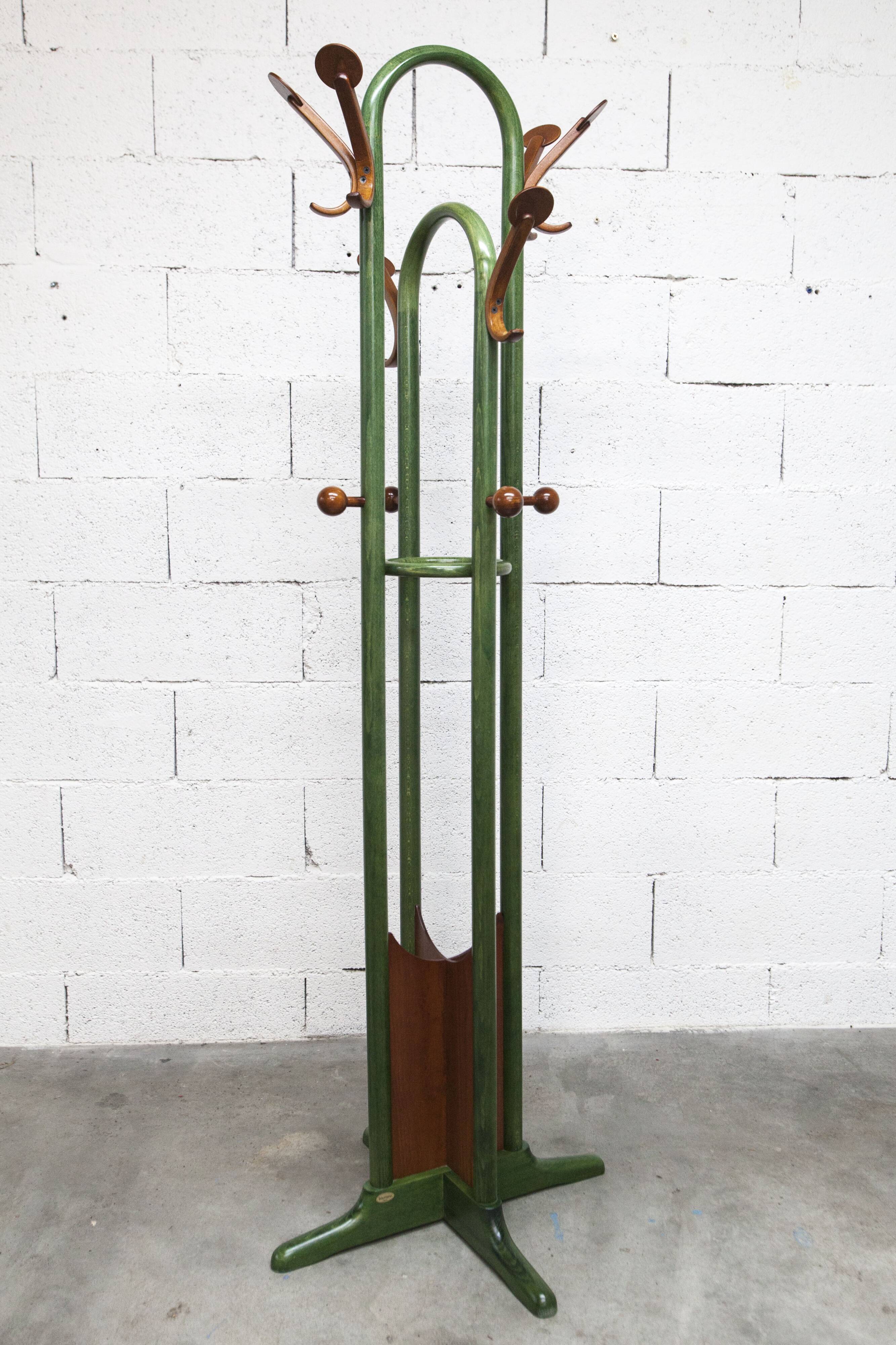 Rare portemanteau perroquet Baumann modèle Dièse 1990