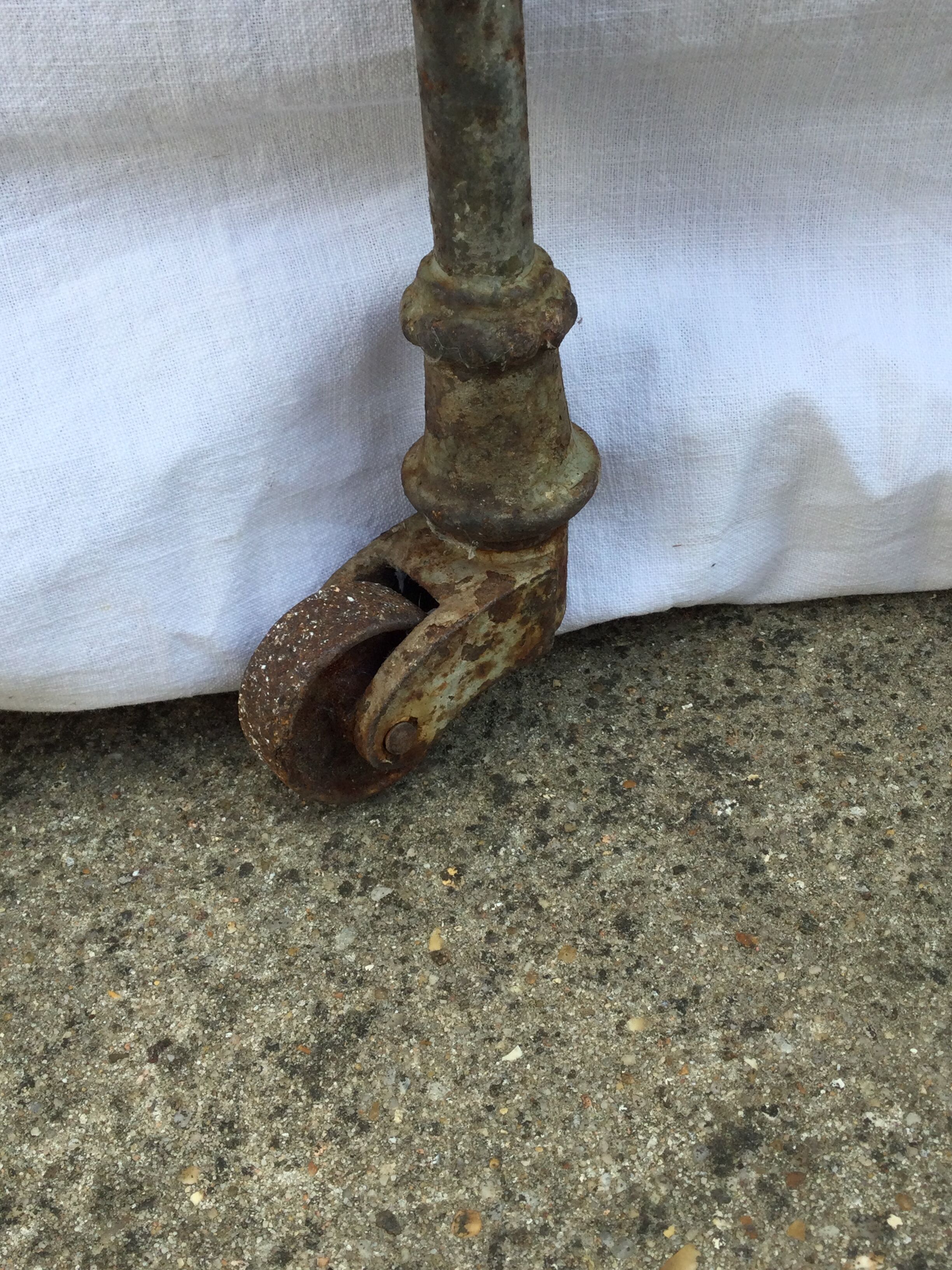 Wrought iron folding bed