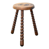 Wooden tripod stool 50s